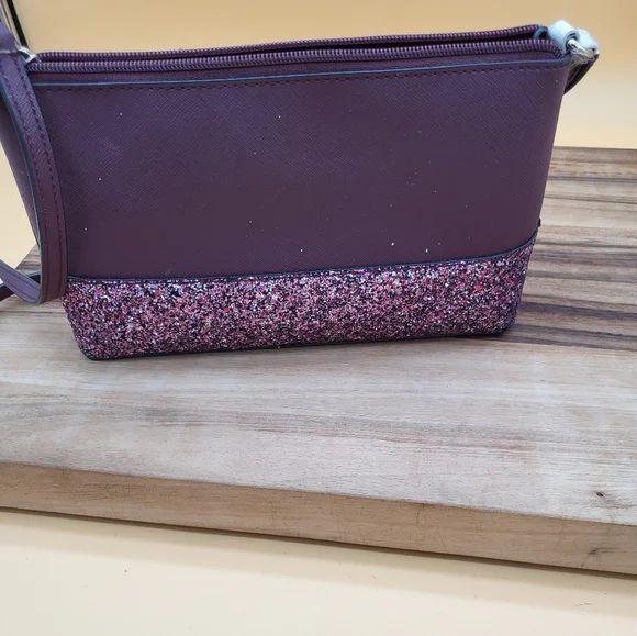 Kate Spade Burgundy and Pink Glitter Bag - Picture 2 of 7